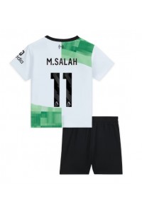 Liverpool Mohamed Salah #11 Babyklær Borte Fotballdrakt til barn 2023-24 Korte ermer (+ Korte bukser)